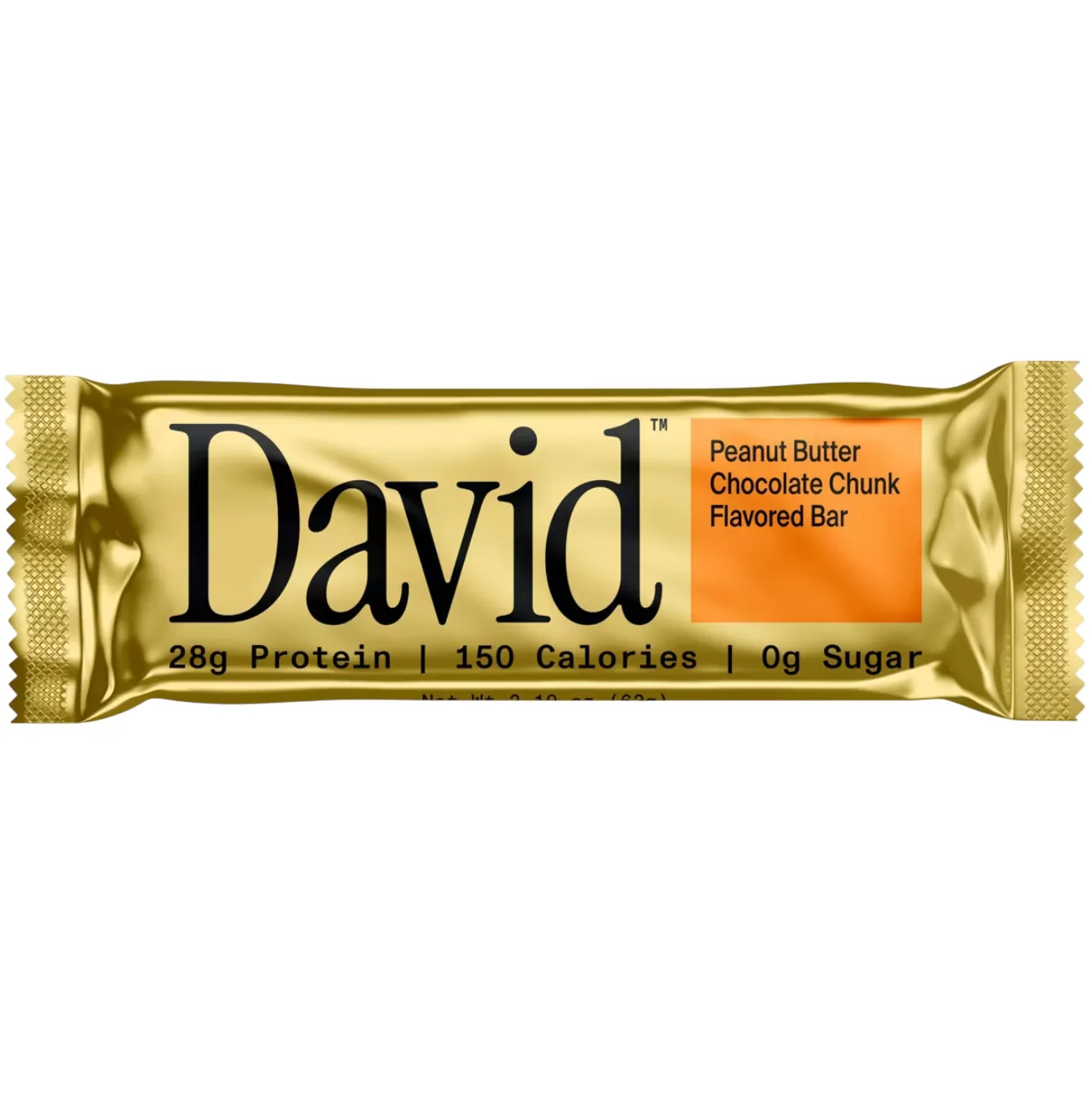 David Protein Peanut Butter Chocolate Chunk protein bar product photo