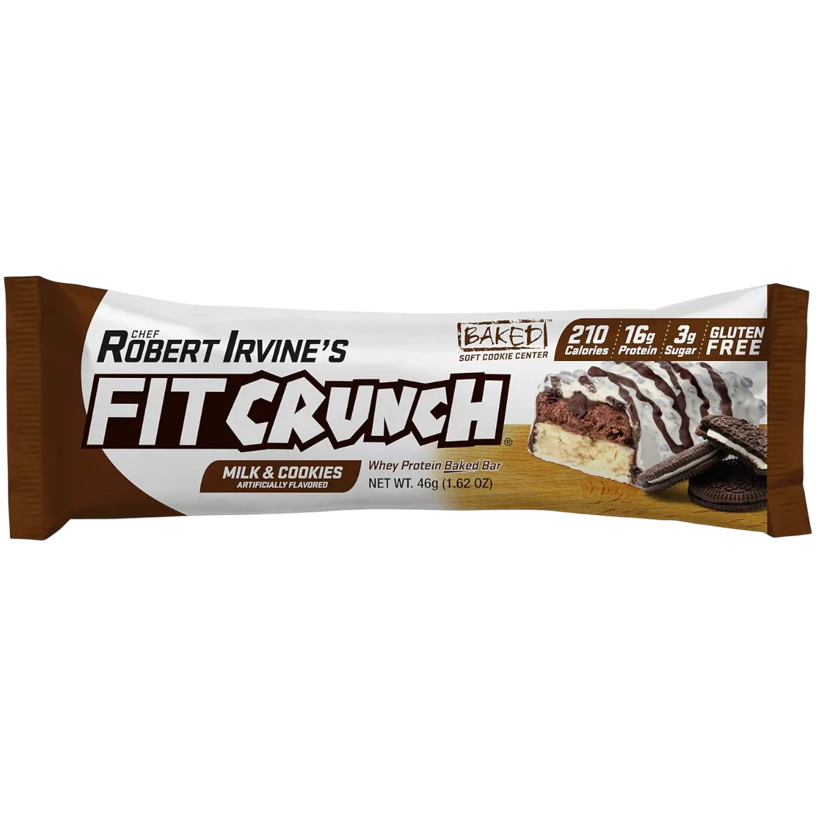 FITCRUNCH Milk & Cookies protein bar product photo