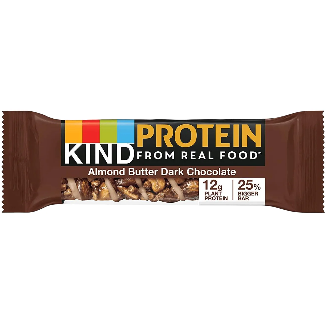 KIND Almond Butter Dark Chocolate protein bar product photo